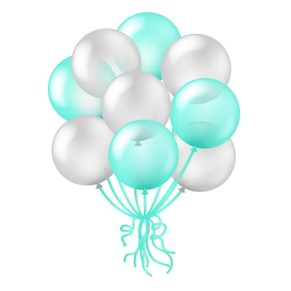 Ballons en fond transparent — Image vectorielle