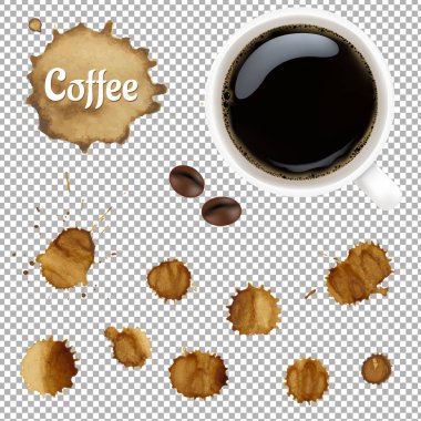 lekeleri ile kahve fincan seti