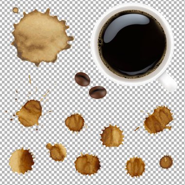 lekeleri ile kahve fincan seti