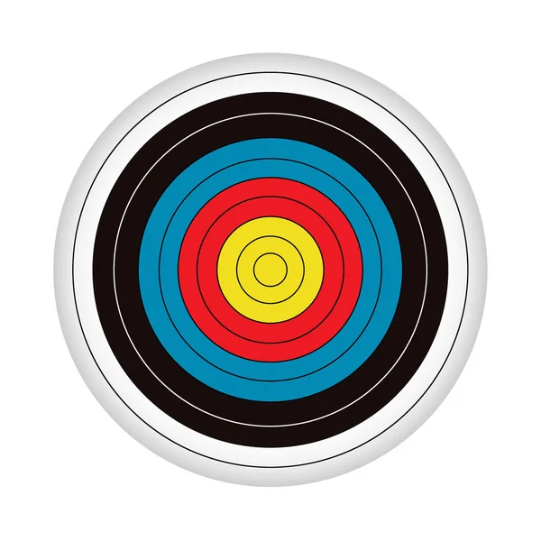 Icône plate cible — Image vectorielle