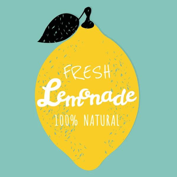Cartaz de limonada fresco — Vetor de Stock