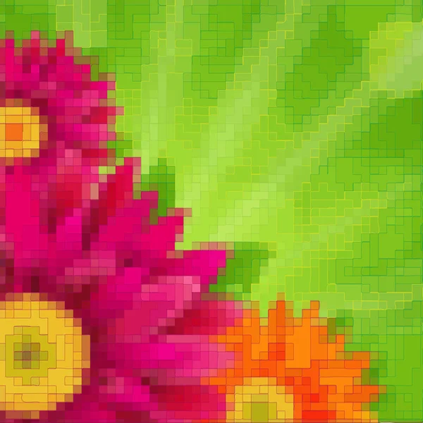 Κάρτα λουλούδια, με Gradient Mesh — Διανυσματικό Αρχείο