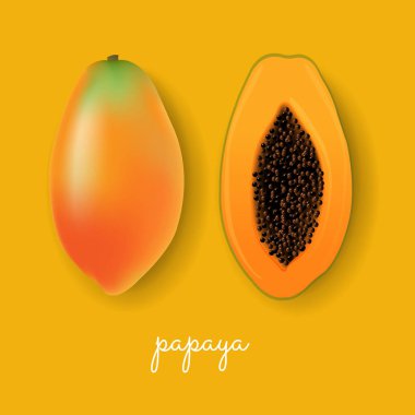 Papaya sarı arka plan
