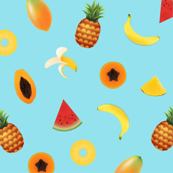 成熟的水果图案 — 图库矢量图片