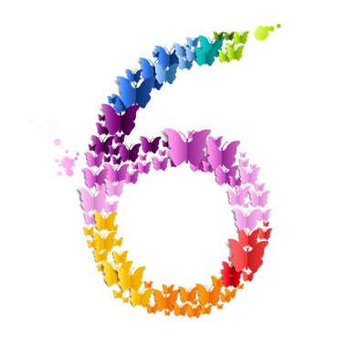 Kelebekler 6 sayısı