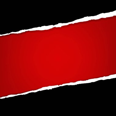 Yırtık kağıt afiş