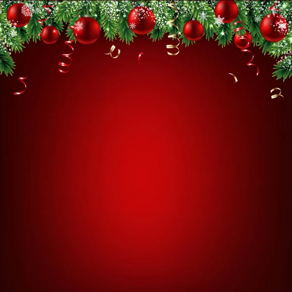 Christmas mönster med Fir trädgrenar — Stock vektor