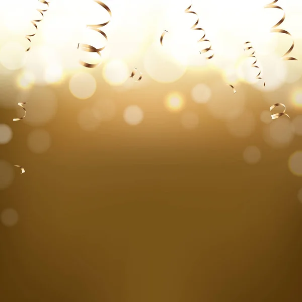 Goldenes Neujahrsbanner — Stockvektor