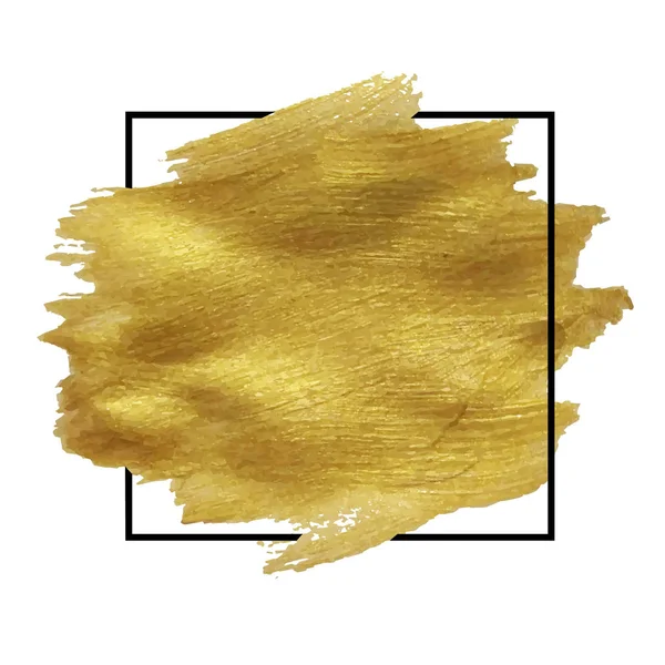 Gouden Blob geïsoleerd — Stockvector