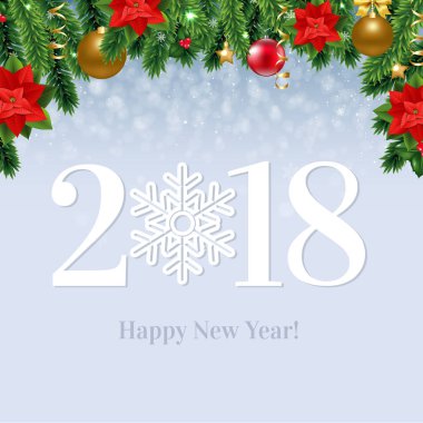 2018 mutlu yeni yıl kartı