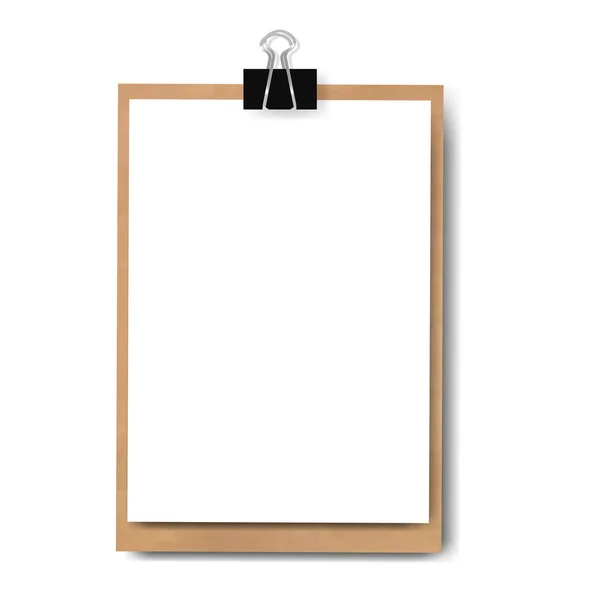 Realistic Clipboard Isolated — Stock Vector