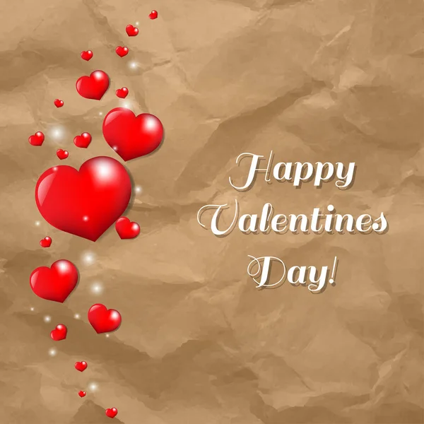Щасливий День Святого Валентина Карт Сітчастий Градієнт Векторні Ілюстрації — стоковий вектор
