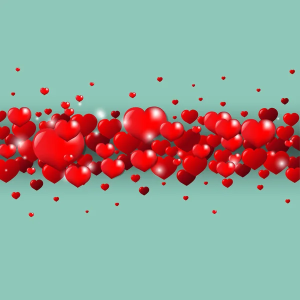 Carte Saint Valentin Avec Gradient Mesh Illustration Vectorielle — Image vectorielle