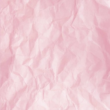 Buruşuk pembe kağıt, vektör çizim