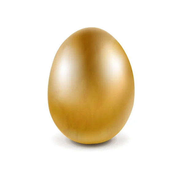グラデーション メッシュは ベクトル図で分離された金の卵 — ストックベクタ