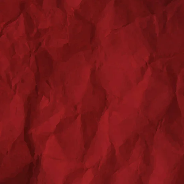Zerknülltes Rotes Papier Mit Gradientennetz Vektorillustration — Stockvektor