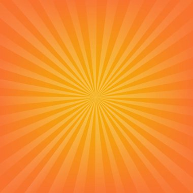 Turuncu Sunburst arka plan degrade kafes, vektör çizim ile