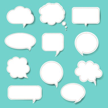 Konuşma Kabarcığı Mavi Arkaplanı Gradyan Ağ, Vektör Resimleriyle Ayarladı