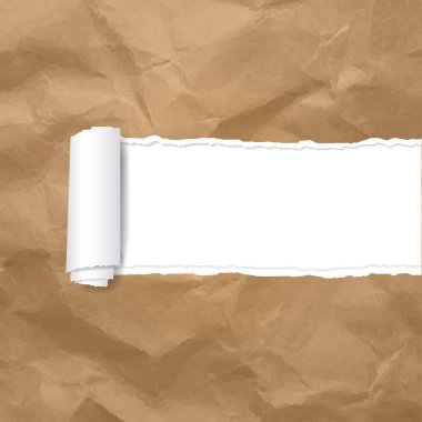 Yırtık Kağıt Kenar Şeffaf Arkaplan Gradyan Ağ, Vektör İllüstrasyonu