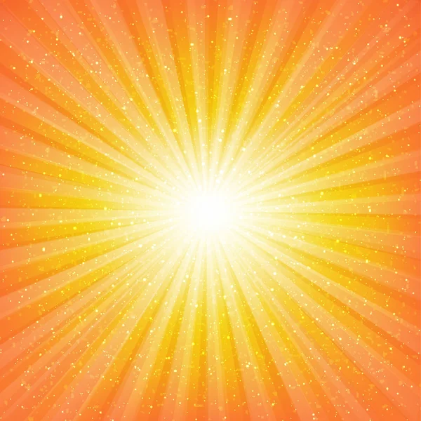 Sunburst Bakgrund Med Stjärnor Med Gradient Mesh Vektorillustration — Stock vektor