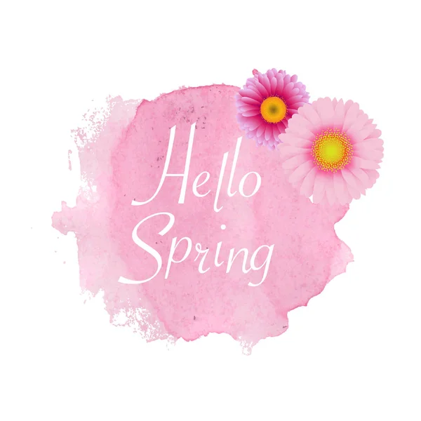 Spring Poster Gerber Vector Illustration — Stock Vector