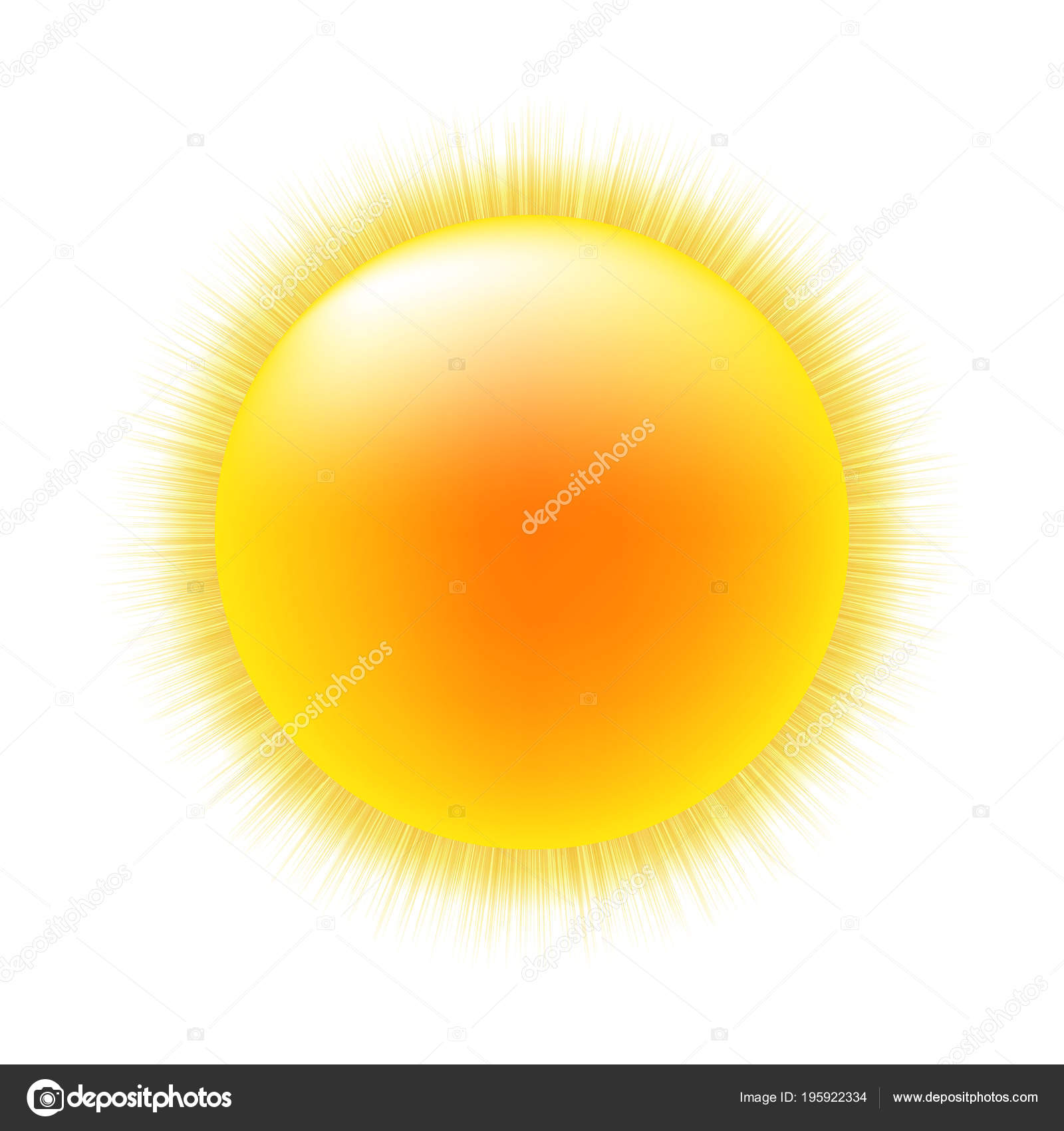 Sun White Background Gradient Mesh Vector Illustration Stock Vector Image  by ©adamson #195922334