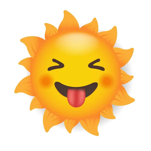 Sol Amarillo Con Fondo Explosión Solar Aislado Ilustración Vectorial — Vector de stock