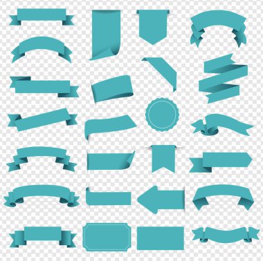 Etiket ve Kurdele İzole Şeffaf Arkaplan