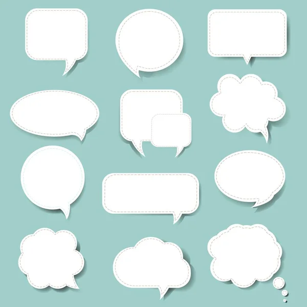 Speech Bubble Mint Background — стоковый вектор