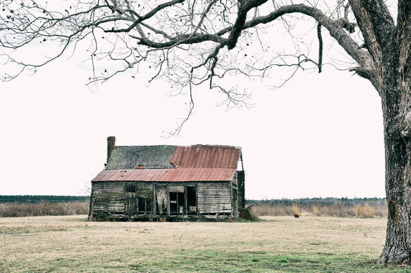 Abandoned Farmhouse in the Country Stock Picture