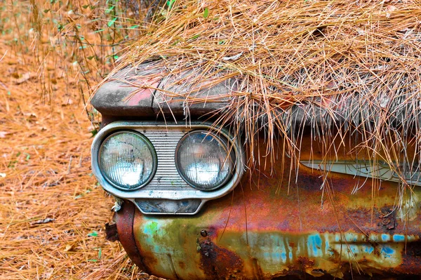 Abstract Abandoned Scrap Car