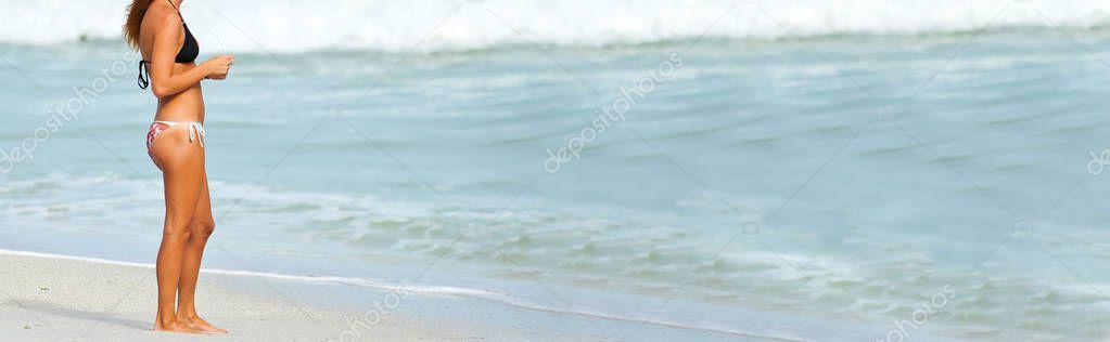 Young Woman on Beach