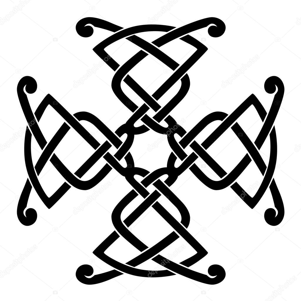 Węzeł Celtycki Wzorników Dla Tatuaż Czy Inny Wzór Wektor Grafika