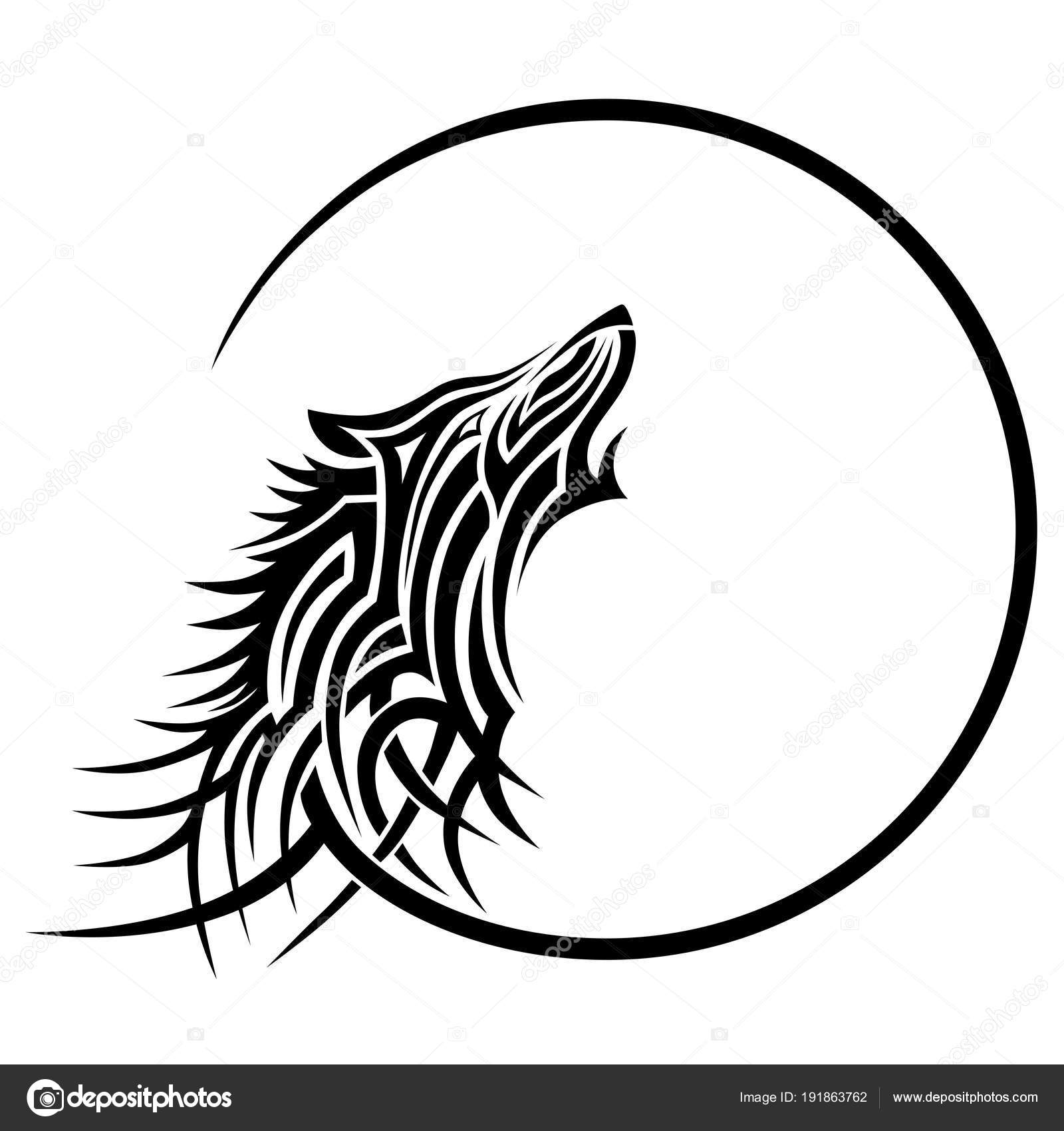 Howling Wolf Tattoo Illustrations Stock Vector Royalty Free 1362560528   Shutterstock