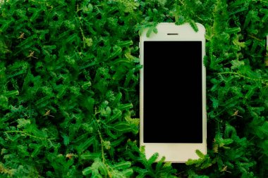 Yeşil fearn mobil akıllı telefon