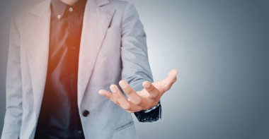 Metin veya s için boş boşaltmak bulunduðu gösterilen işadamı el