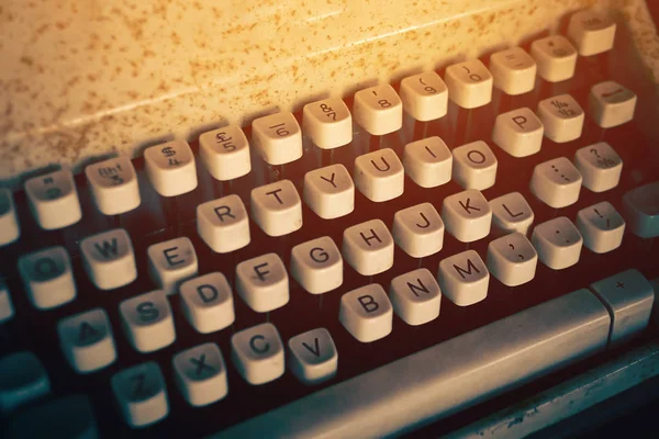 Antieke Typewriter. Vintage Typewriter Machine close-up — Stockfoto