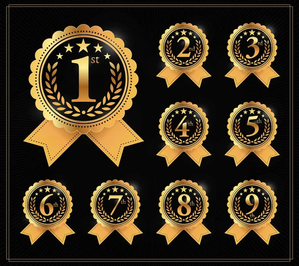 Ödülü Altın etiket ilk, ikinci ve üçüncü kazanan. 1, 2., 