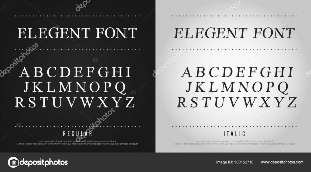Classic alphabet uppercase letters set exclusive custom letters