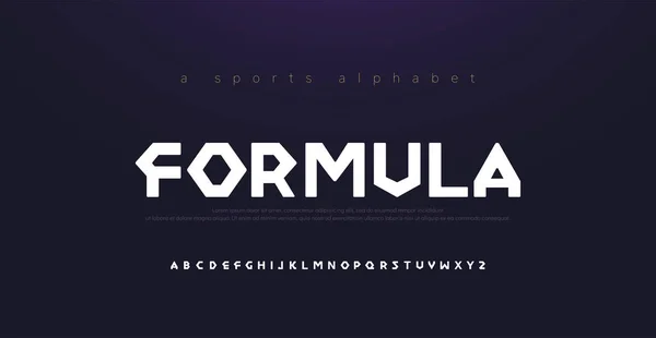 Sport Moderne Buchstabenschrift Typografie Diamant Konzeptschriften Für Filmmode Formel Technologie — Stockvektor