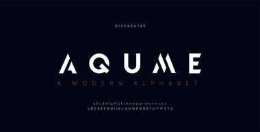 Abstract digital modern alphabet fonts. Typography technology electronic dance music future creative font. vector illustration clipart