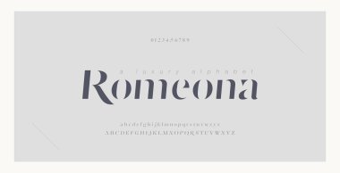 Zarif lüks alfabe harfleri yazı tipi ve numarası. Klasik Italic Lettering Minimal Moda Tasarımları. Tipografi yazı tipleri normal büyük ve küçük harf. vektör çizimi