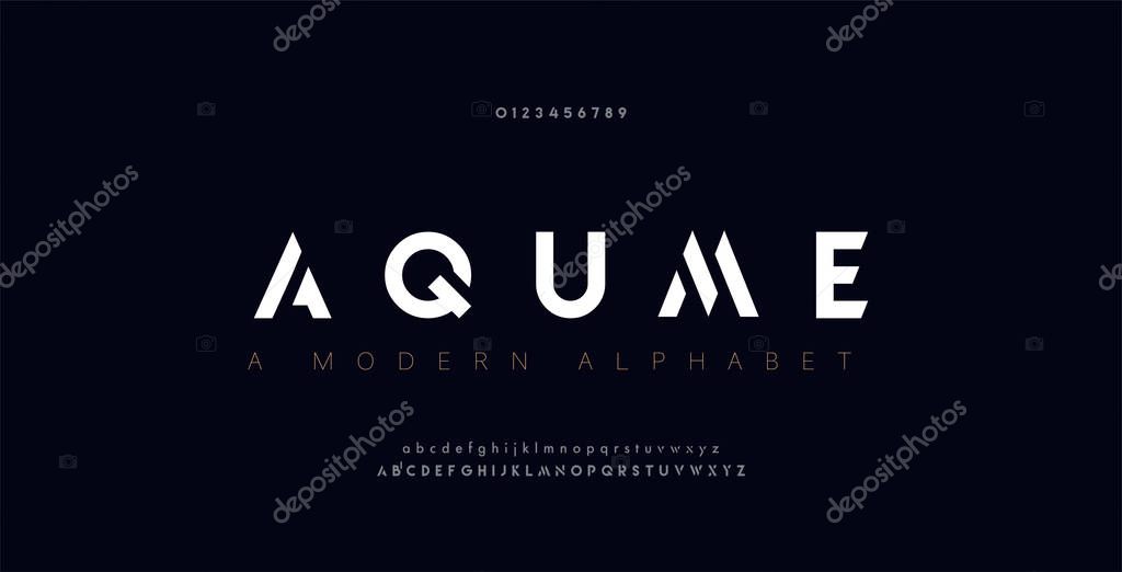 Abstract digital modern alphabet fonts. Typography technology electronic dance music future creative font. vector illustration