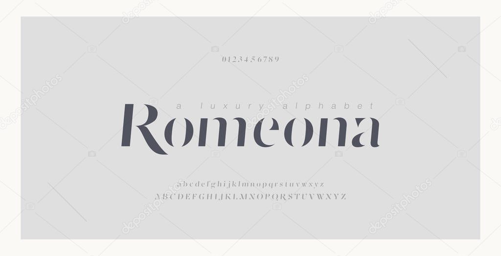 Elegant luxury alphabet letters font and number. Classic Italic Lettering Minimal Fashion Designs. Typography fonts regular uppercase and lowercase. vector illustratio