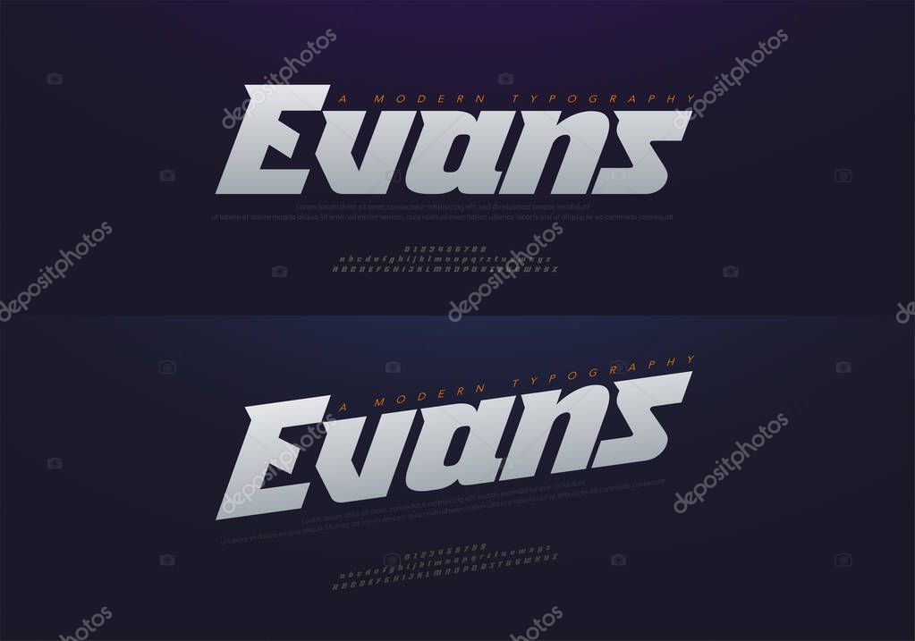 Sport Modern Future bold, italic Alphabet Font. Typography urban style fonts for technology, digital, movie logo bold and italic style. vector illustration