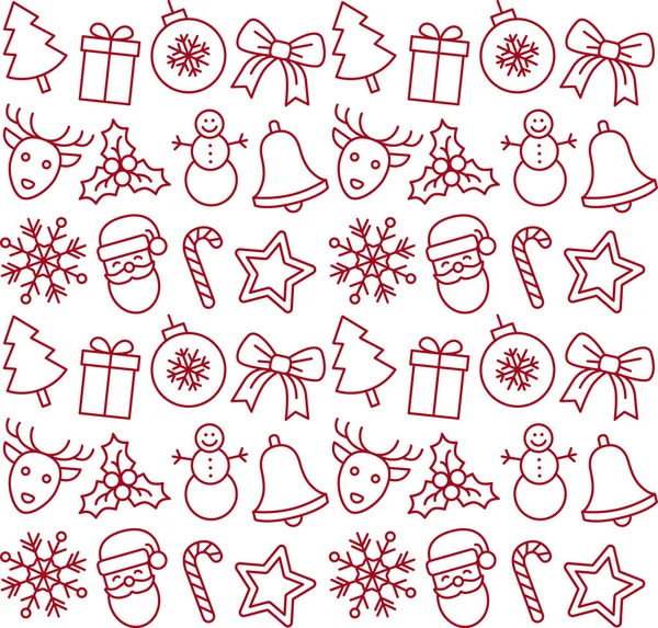 Noel elementleriyle kusursuz desen