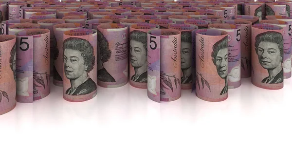 5 Australian Dollars Background — Stock Photo, Image