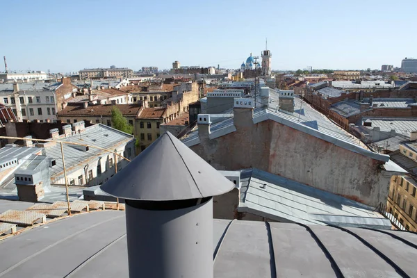 Saint Petersburg střechy — Stock fotografie