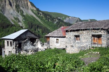 Svaneti, Georgia'daki Adishi Köyü