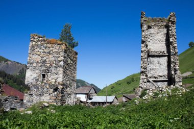 Svaneti, Georgia'daki Adishi Köyü